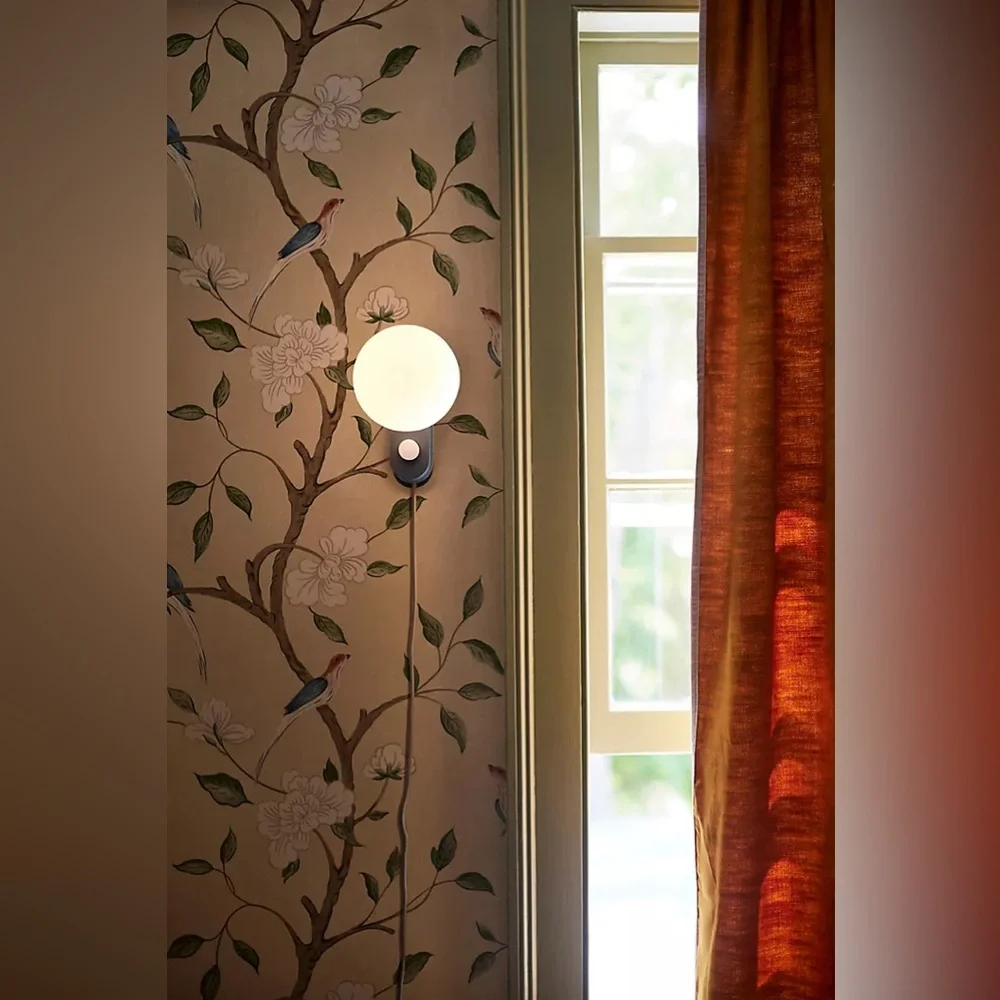 New Anthropologie Zoffany Eleonora Floral Jade Rose Eleonora Wallpaper Wall Art